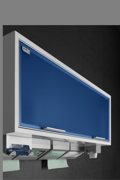 The wall units of serie Box for single-use products for dental offices