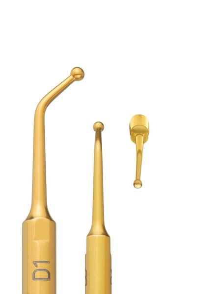 Tip D1 for amalgam condensing and for gold fillings burnishing
