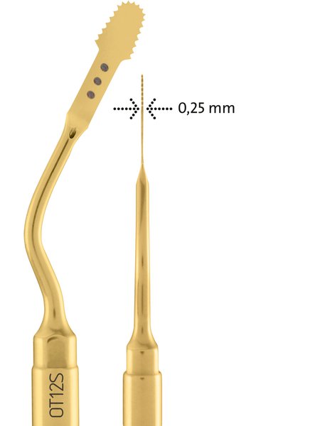 Tip OT12 for osteotomy during a difficult surgical approach 0.25 mm