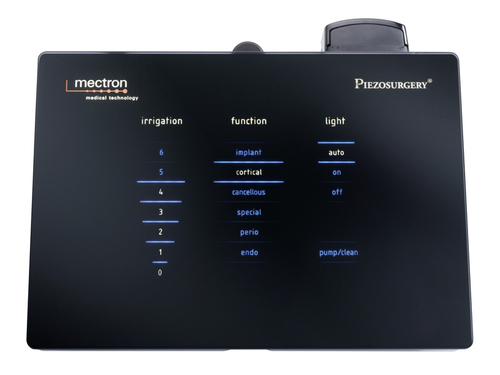 Touch screen of bone piezosurgery device Piezosurgery